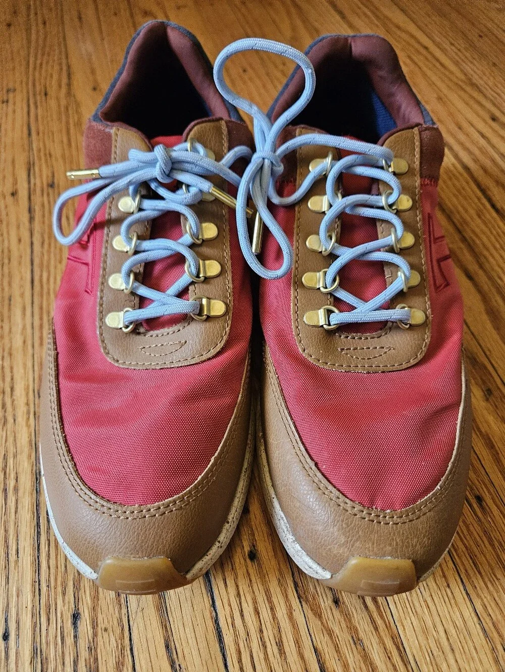TOMS Women’s Sneakers Size 10 Pink Brown Colorblock Lace Up Casual Shoes